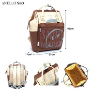 Anello Smiley Backpack Anello Smiley Backpack Canvas Material Fits 15 inch Laptop