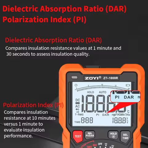 1000V High Precision Insulating Resistor Megohm Meter Zoyi ZT1000R 2-In-One Electrician Multimeter C