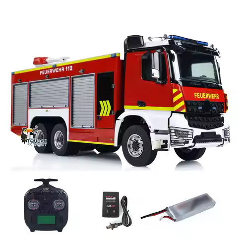 1/14 Metal Chassis 6x4 8x8 RC Fire Vehicles Ready to Run Radio Control Fire Fighting Truck Cars Mode