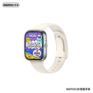 REMAX AMOLED สมาร์ทวอช WATCH25ระบบชาร์จแม่เหล็กนาฬิกากีฬาอัจฉริยะอัตราการเต้นของหัวใจแบบ NFC โค้งผ่า