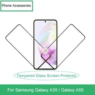 For Samsung Galaxy A35 / Samsung Galaxy A55 Cellphone Tempered Glass Screen Protector Accessory Part