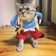 Auskie Momotaro Japanese Samurai Pet Costume