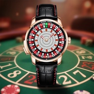 BONEST GATTI European Roulette Fun Game Design Men's Watch Party Mechanical Watch Stainless Steel Me
