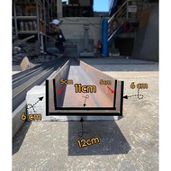 [DISC] UNP12 KANAL U 120MM . BESI BAJA UNP MULTIFUNGSI COCOK UNTUK MESIN MESIN. UKURAN MULAI DARI 80
