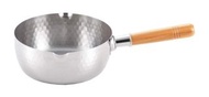 門市自取或順豐到付 吉川 - 日本製 18cm雪平鍋 不銹鋼 單木柄 湯鍋 明火及電磁爐適用 不包蓋 容量1.6L