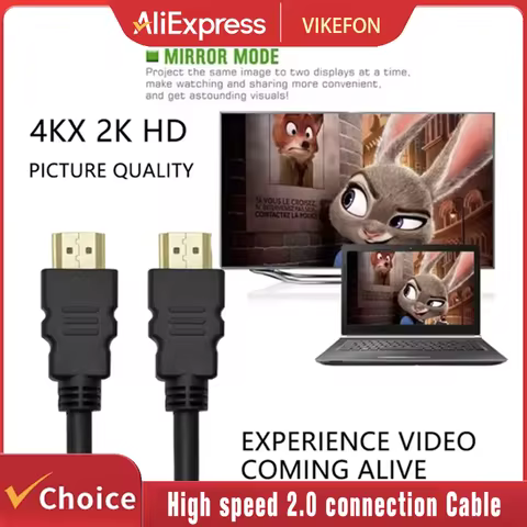 HDMI-Compatible Cable High Speed 2.0 Connection Cable Cord 1.5M 4K 60Hz For UHD FHD PS3 PS4 Xbox TV 