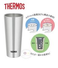 日本Thermos杯膳魔師杯真冷暖保溫不倒翁Thermos保溫杯膳魔師保溫杯啤酒杯 400ml 平行進口