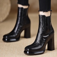 Round Toe Short Boots Women 2026 Women's Shoes Chelsea Martin Boots Comfortable Women's Boots