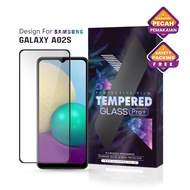 Tempered Glass Samsung Galaxy A02S Full Cover Black - Premium Glass Pr