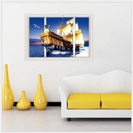 OLLstore 9223 FAKE 3D CRUISE Removable PVC Wall Sticker Home Decor