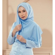 Mekar Sulam Chiffon Heavy Shawl Sulam klasik 180x70cm 4 Edge Embordiery / Sulam Viral Veil 4 Edge