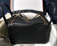 Hermes Lindy 30 黑金 Noir  (購自英國官網) 全新2024 full set可陪驗 愛馬仕