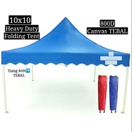 10x10 ft folding canopy / folding tent / kanopi bazaar / khemah / tiang kanopi pasar malam metal besi
