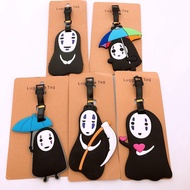 Hayao Miyazaki Anime Faceless Male Luggage Tag Spirited Away Coal Jiji Cat Boarding Pass Luggage Ide