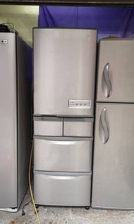 10年內，日本製~二手中古日立465公升5門變頻冰箱，寬60cm比較窄，可製冰，保固3個月，型號R-S47ZMJ
