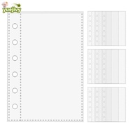 YUEJIPH Card Protector Sleeves, 6-Ring  A7 Binder Pages, A7 Binder Refill