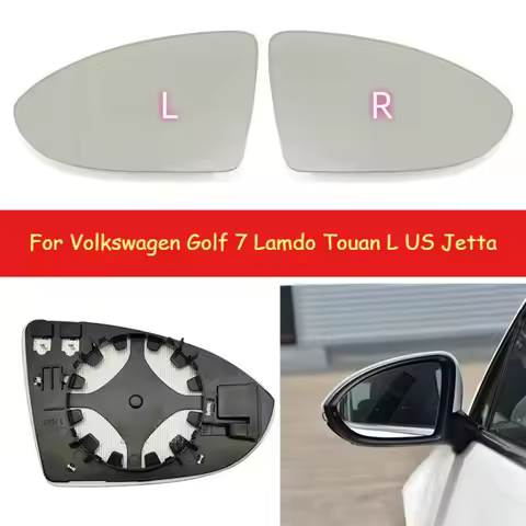 Car Wide Angle Heated Mirror Glass For Volkswagen Golf 7 Touan L US Jetta 19 lens rear view mirror g