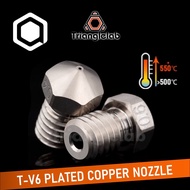 Trianglelab T-V6 Plated Copper Nozzle - E3D V6 3D Printer Durable Non-stick Dragon Hotend