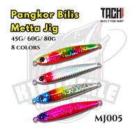 TACHI Metal Bilis Jig 45g/60g/80g Jigging Jig Lure/Light Jig/Fast Jig/Slow Jig/GT Killer Laser Body 