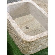 Mop Sink Wash Basin Outdoor Gold Stone Retro Sink Integrated Sink Outdoor Stone Marble Mop Sink