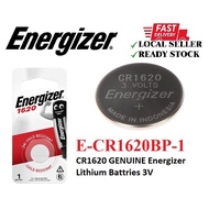 CR1620 GENUINE Energizer Lithium Batteries 3V (E-CR1620BP-1)