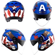 Special Limited Edition KYT Marvel Collection Captain America Double Visor Helmet