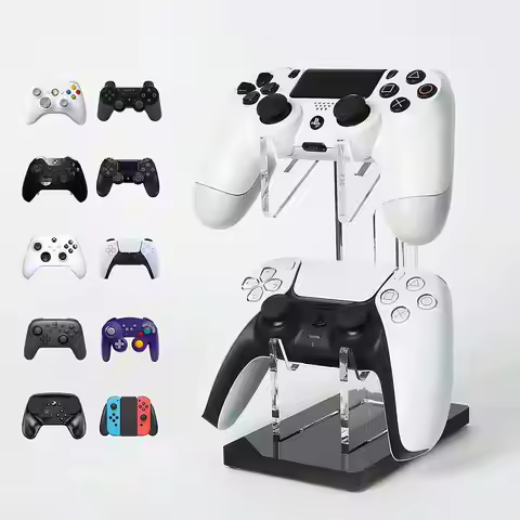 Aolion Dual Game Controller Holder Acrylic Gamepad for Switch Pro/PS5/Xbox Series X/PS4/PS2/PS3 Joys