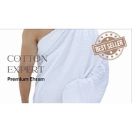 Limitied time discount Kain ihram Lelaki Dewasa Haji dan Umrah 100% Cotton kain ihram lelaki dan bud