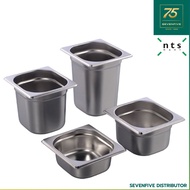 NTS GN PAN ถาดอุ่นอาหาร อ่างอุ่นอาหาร ถาดสแตนเลส GN1/6 (กว้าง162 x ยาว176 มม.) NTS1-GN16