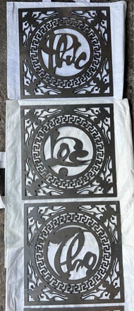 Bộ Chữ thư pháp cắt CNC Phúc Lộc Thọ