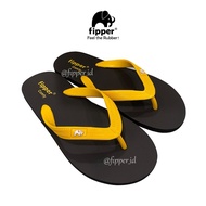Sandal Fipper Comfy Original for Man/Woman - Black / Yellow