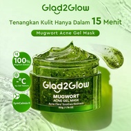 HIJAU Glas2glow Mugwort Acne Gel Mask 50g Facial Mask Blackhead and Pore Mask Facial Mask Sleeping M