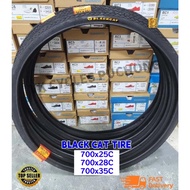 BLACK CAT Bicycle Tire 700x25C (25-622) / 700x28C (28-622) / 700x35C (35-622) Outer Tire road fixie 
