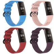 Fitbit Charge3 Charge4 Breathable Sport Band for Fitbit Charge 3 4 Band soft TPU Smart Watch Strap Wristband Colorful hole