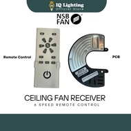 NSB VEERA 42”/56” Ceiling Fan PCB BOARD RECEIVER / REMOTE CONTROL