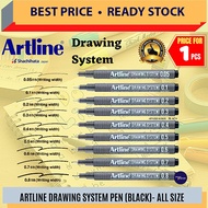 Artline Drawing System Pen / Technical Drawing Pen / Architect Pen 0.1 / 0.2 / 0.3 / 0.4 / 0.5 / 0.6