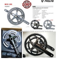 Prolite 2X/3X Chain Ring Hollow Crankset Double 38-24T/56-46T JK 53-39T/Triple 40-30-22T &amp; Prolite Gomax 56T