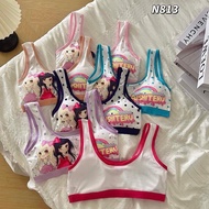 ZZ HOME01 Children's Underwear Girls' Soft And Comfortable Foam Bra 8-16 Years Old Bust 20-34 Inches