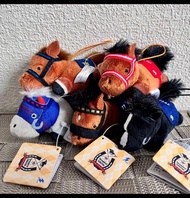全新 日版 SK Japan 7.7cm 毛公仔 Key chain 鏈球 匙扣 純種馬 日本 賽馬 賽馬娘 Horse Thoroughbred Collection Soft Plush Neso