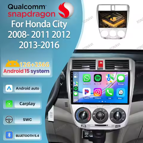 Android 15 Car Radio For Honda City 2008-2014 2015 2016 Tesla Model 3 Accessories H7 Led Mercedes W2