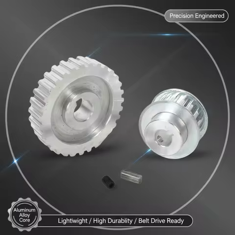 2pcs Metal synchronous gear Motor Drive pulleyFor SIEG C2 G8688 G0765 BD-6 BD-7 M1-250 CX704 Compact