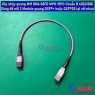 MM OM4 08FO MPO-MPO Optical Patch Wire Standard B 40G/100G Used to connect 2 QSFP+ or QSFP28 Optical