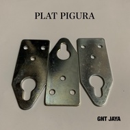 GANTUNGAN Iron frame plate 5.5 x 2.3 large photo frame wall clock whiteboard hanger