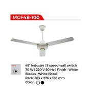 MASPION CEILING 48 INCH WHITE STEEL CEILING FAN 48"' MOSQUE FAN / Mcf48-100wh ORIGINAL