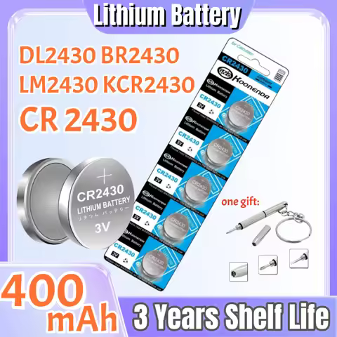2-60PCS CR2430 3V Lithium Battery CR 2430 DL2430 BR2430 Button Coin Batteries for Key Fob Watch Alar