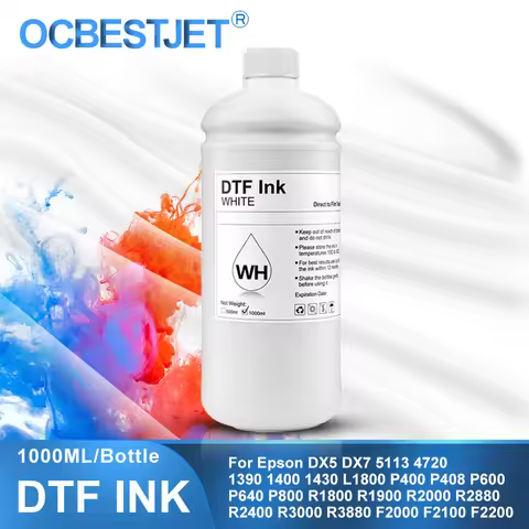 OCB DTF Ink 1000ML Direct to Transfer Film Ink For Epson Printhead i3200 XP600 TX800 L1800 1390 L805