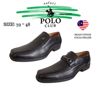 (SIZE39~48)Safari Polo Club Men Office Shoes Men Formal Slip On Shoes Plus Size Extra Size