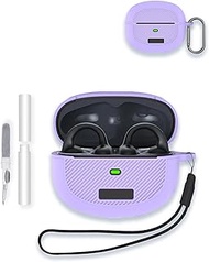 Case for Baseus Bowie MC1 Open-Ear Headphones, WUNIAK More Fitted and Thickened Design Soft Silicone