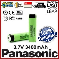 18650 3400mAh Panasonic Rechargeable Battery 18650B Flat Top