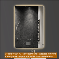 Bathroom Intelligent Mirror LED Luminous Light Mirror 3-color Beauty Light Mirror Backlight Illumina